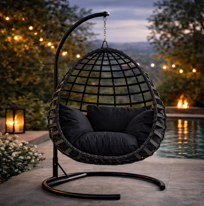 Rattan Balon Salıncak Armut Salıncak