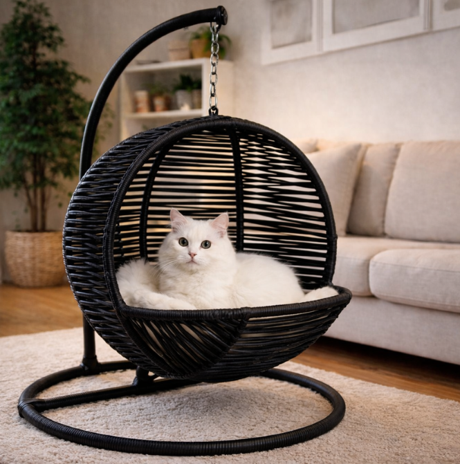 Orjin Kedi ve Küçük Köpek Salıncak